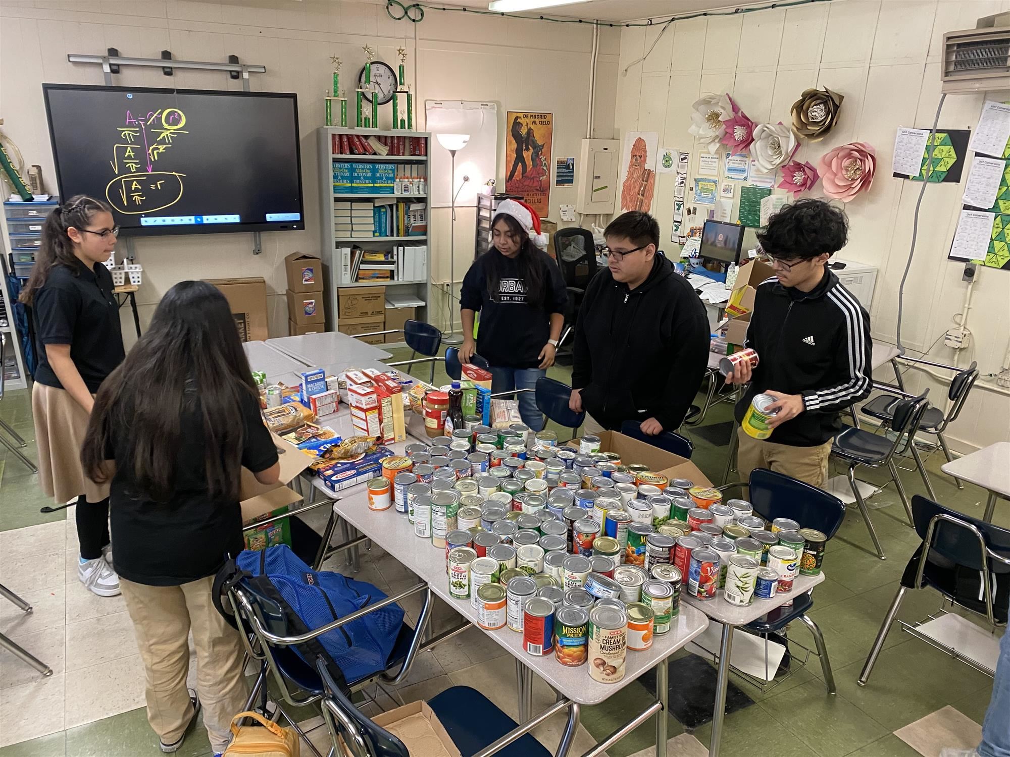 Organizing the cans